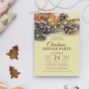 Invitation Soirée de Noël Vintage