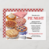 Invitation Soirée de partage de tartes  (Devant / Derrière)