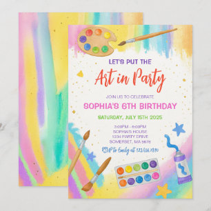 Invitation Soirée de peinture Art Party