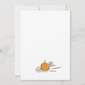 Invitation Soirée de peinture de citrouilles (Dos)