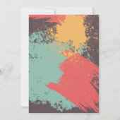 Invitation Soirée de peinture fête d'anniversaire (Dos)