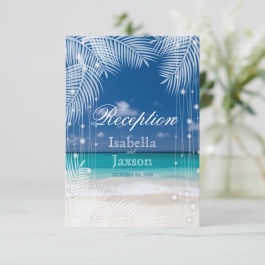 Invitation Soirée de plage - Réception (Debout devant)