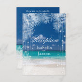 Invitation Soirée de plage - Réception (Devant / Derrière)