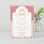 Invitation Soirée de princesse en chariot (Debout devant)