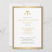 Invitation Soirée de remise de diplômes de MD 2025 en or (Devant)