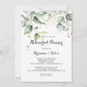 Invitation Soirée de Répétition de Calligraphie Gold Elégant (Devant)