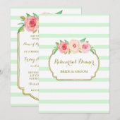 Invitation Soirée de répétition de la Monnaie d'or rose (Devant / Derrière)