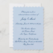 Invitation Soirée de répétition de mariage élégante Invitatio (Dos)