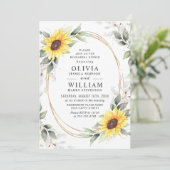 Invitation Soirée de répétition sur la verdure des tournesols (Debout devant)