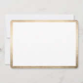 Invitation SOIRÉE DE RETRAITE DÎNER élégant or noir (Dos)