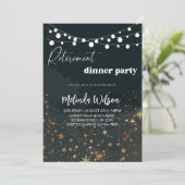 Invitation Soirée de retraite élégante (Debout devant)