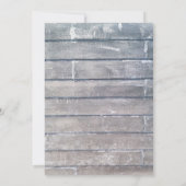 Invitation Soirée de retraite pour barbecue en bois Patiné (Dos)