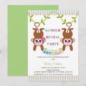 Invitation Soirée de révélation de genre pour un garçon ou un (Devant / Derrière)