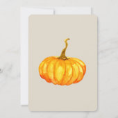 Invitation Soirée de sculpture citrouille à la mode Halloween (Dos)