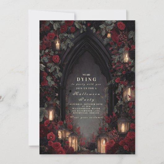 Invitation Soirée de Soirée de Soirée de Fête de Lanterne Got (Devant)