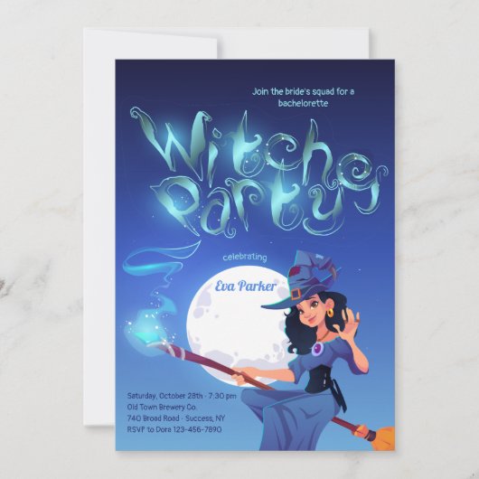 Invitation Soirée de Sorcières (Devant)