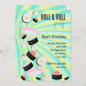 Invitation Soirée de sushi (Devant / Derrière)