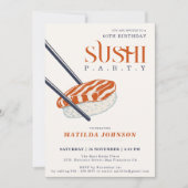 Invitation Soirée de sushi 60e anniversaire (Devant)