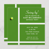 Invitation Soirée de tennis créative (Devant / Derrière)