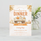 Invitation Soirée de Thanksgiving Friendsgiving Potluck (Debout devant)