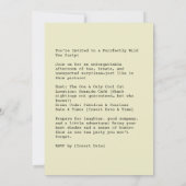 Invitation Soirée de thé à l'océan de chats (Dos)