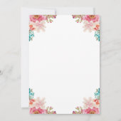 Invitation Soirée de Thé de la Croix Florale Pâques (Dos)