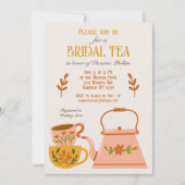 Invitation Soirée de thé de la mariée de l'automne (Devant)
