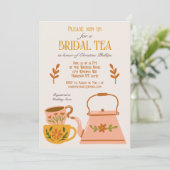 Invitation Soirée de thé de la mariée de l'automne (Debout devant)