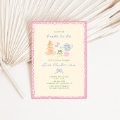 Invitation Soirée de thé nuptiale colorée