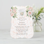 Invitation Soirée de thé Rose rose blanc (Debout devant)