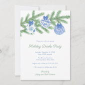 Invitation Soirée De Vacances Bleu Et Blanc (Devant)