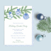 Invitation Soirée De Vacances Bleu Et Blanc