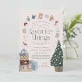 Invitation Soirée de vacances Cosy Favori Things (Debout devant)