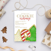 Invitation Soirée d'échange de biscuits de Noël