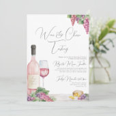 Invitation Soirée dégustation de vins élégante et stylée (Debout devant)