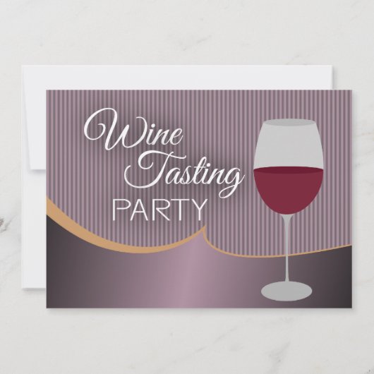 Invitation Soirée Dégustation De Vins Foncé Violet (Dos)