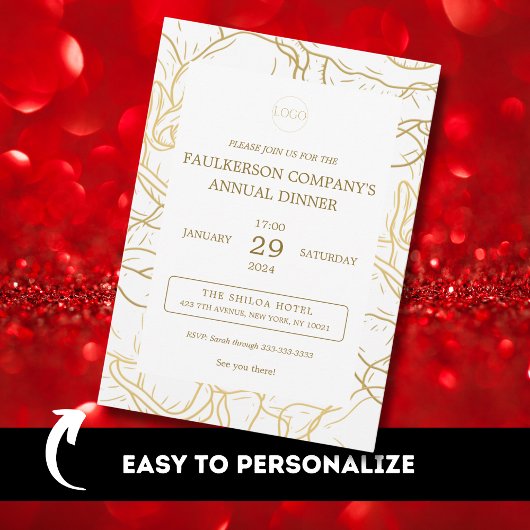 Invitation Soirée d'entreprise de la société