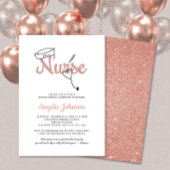 Invitation Soirée d'épingle Rose Gold / rose