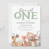 Invitation Soirée des Anniversaires de enfants animaux de boi (Devant)