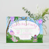 Invitation Soirée des Anniversaires de enfants de la Jungle r (Debout devant)