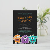 Invitation Soirée des Anniversaires de enfants du Monster Mas (Debout devant)