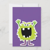 Invitation Soirée des Anniversaires de enfants du Monster Mas (Dos)