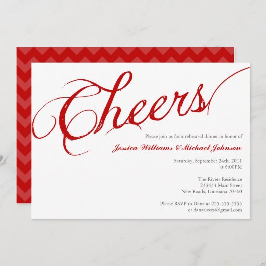 Invitation Soirée des Chefs (Devant / Derrière)