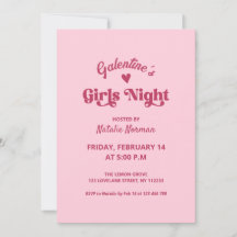 Soirée des filles de la Saint-Galentin rose