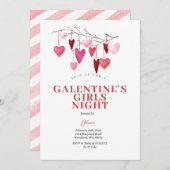 Invitation Soirée des filles de la Saint-Valentin (Devant / Derrière)