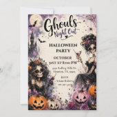 Invitation Soirée des Goules de Halloween (Devant)