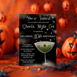Invitation Soirée des monstres sur le thème d'Halloween