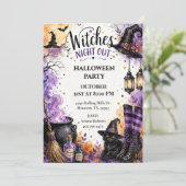 Invitation Soirée des sorcières Halloween (Debout devant)