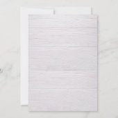 Invitation Soirée Design de Noël en bois élégant (Dos)