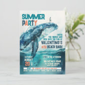 Invitation Soirée d'été de plage Whale Surf and Dive (Debout devant)